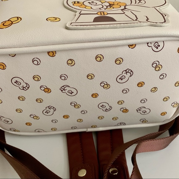 Boxlunch Line Friends Brown Backpack - Picture 7 of 10